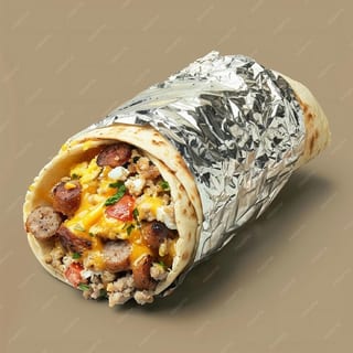 Egg & Cheese Burrito with Sausage